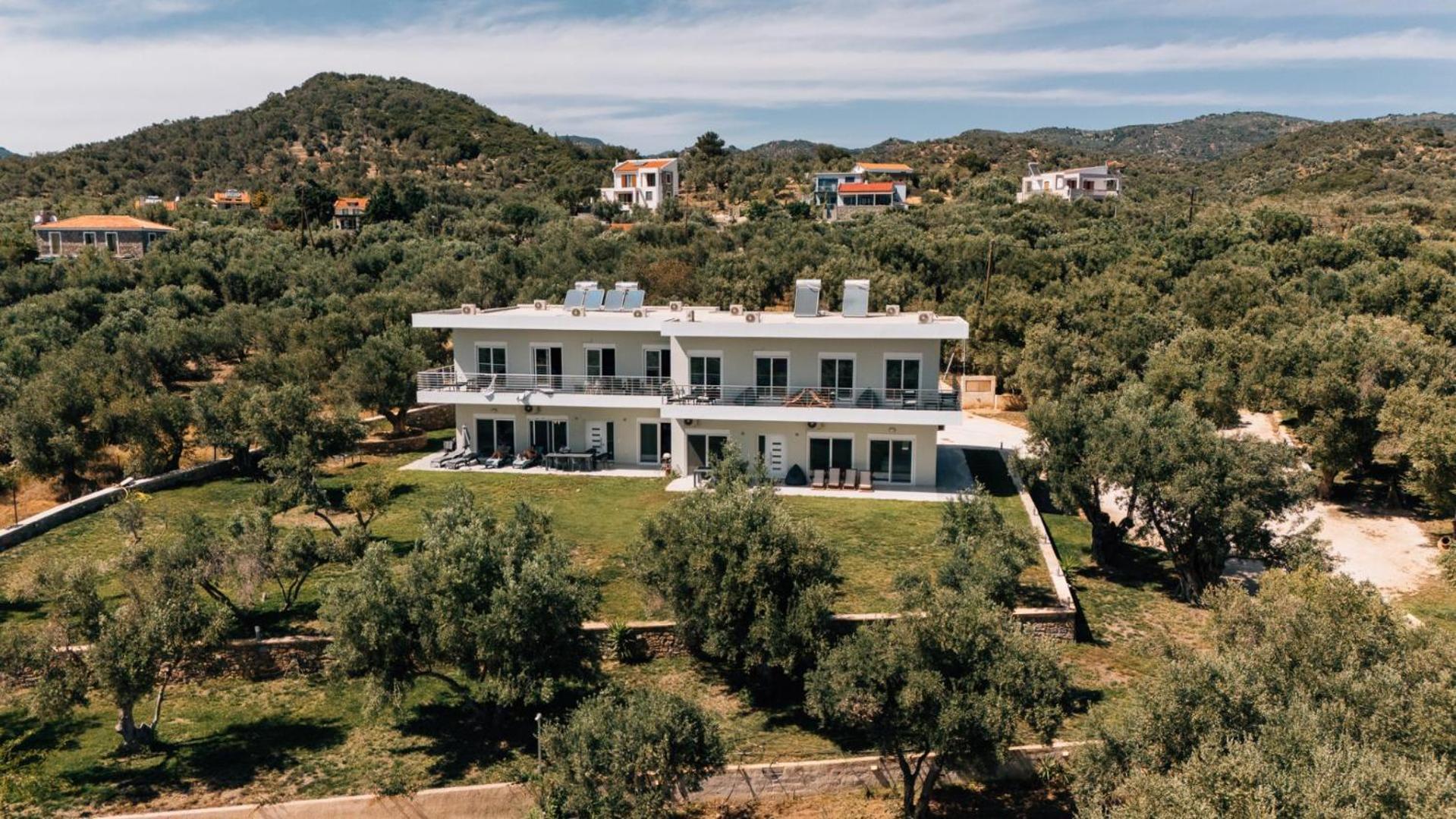 Blue Waves Luxury Suites By The Sea Plomari 外观 照片